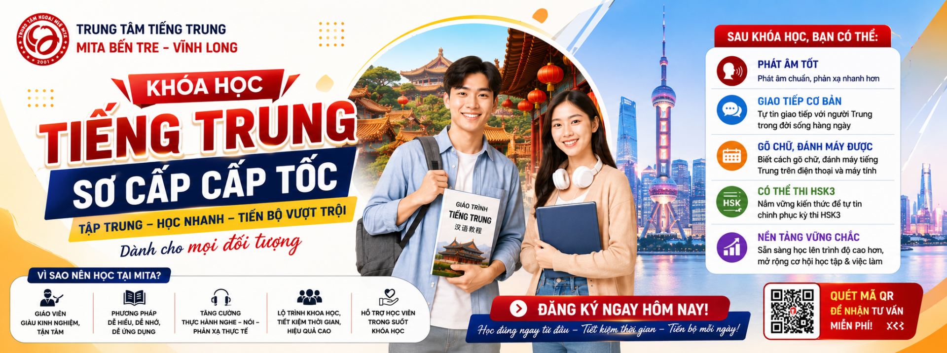 Tiếng Trung Mita Bến Tre - Vĩnh Long